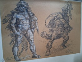 Dan Ianos - Gods - Original Illustration