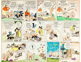 Billy DeBeck, Snuffy Smith & Barney Google sunday page, 1935