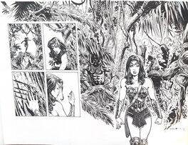 Liam Sharp - Liam Sharp Wonder Woman page - Planche originale
