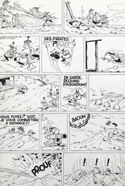 Marcel Remacle - 1958 - le Vieux Nick : Pavillons Noirs - Planche originale