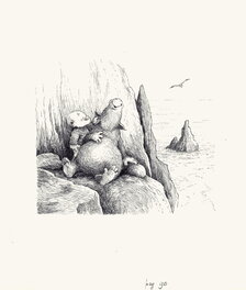 Jean Dulieu - Original drawing Paulus en Ploumanac - Planche originale
