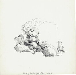 Jean Dulieu - Original drawing Paulus en Ploumanac - Planche originale
