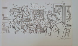 Roberto Baldazzini - L'inverno di Diego - Illustration originale