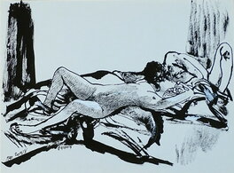 Edmond Baudoin - Le Couple 05 - Illustration originale