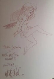 Claire Wendling - Crayonné sur " Forget me not" - Planche originale