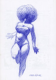 Liberatore - Femme En Maillot - Illustration originale