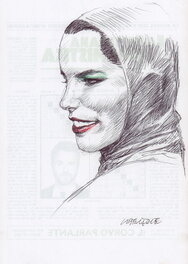 Liberatore - Portrait de Femme- O - Illustration originale
