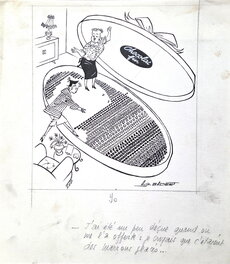 Albert Georges Badert - Dessin de presse - Illustration originale