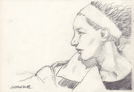Liberatore - Portrait de Femme- P - Illustration originale