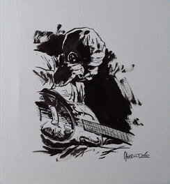 Christophe Chabouté - Son House - Illustration originale