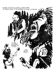 Johann Guyot - Slayer live - Planche originale