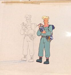 Charles Crawford - The Real Ghostbusters - Egon Spengler - animation cels and drawing - Illustration originale