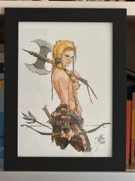 Le cadre inclus est inclus dans l’offre, cette photo sert à se faire une idée de l’aspect de l’œuvre dans votre maison