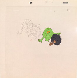 Charles Crawford - The Real Ghostbusters - Slimer - animation cels and drawing - Illustration originale
