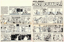 Gotlib - Les Dingodossiers Les profs populaires - Planche originale
