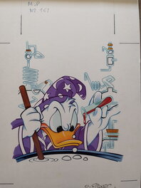 Olivier Fiquet - Couverture originale mickey parade 161 / olivier fiquet - Couverture originale