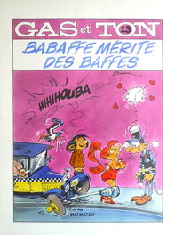 Jacques Géron - Pastiche sexy - Couverture Gaston Lagaffe - Couverture originale