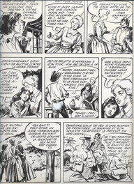 Noël Gloesner - Série Cathy - planche 113 de l'Orpheline du Far West, parution dans le Journal de Nano et Nanette - Comic Strip