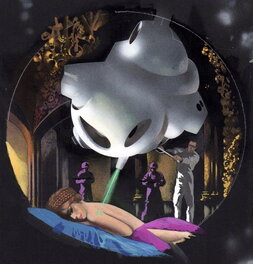 Karel Thole - Karel Thole original cover for Urania 519 "A.E. Van Voght - Il Cervello Trappola" 1969 - Couverture originale