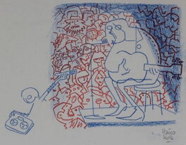 Hanco Kolk - Folk zanger - Planche originale