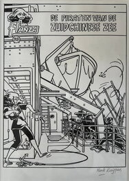 Henk Kuijpers - Franka - Valse Franka's - De Piraten van de Zuid Chinese Zee - Planche originale