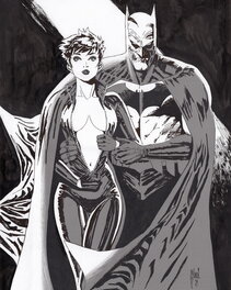 Guillem March - Catwoman & Batman - Illustration originale