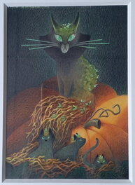 Paul Echegoyen - Paul Echegoyen -  Trois petits chatons - Illustration originale