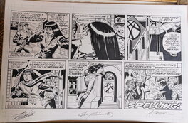 Stan Lee - Planche ORIGINALE COMICS SPIDERMAN STAN LEE JOE SINOTT SAVIUK - Planche originale
