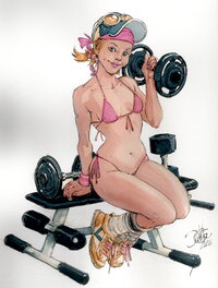 Giulio De Vita - California Girl - Illustration originale