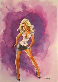 Dany - Dessin original Dany - pin up - Comic Strip