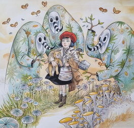 Olivier Grenson - Le partage des mondes - Illustration originale