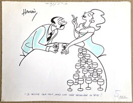 René Hanau - Je devine que vous avez une idée derrière la tête ! - Illustration originale