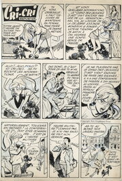 Noël Gloesner - "Cri-Cri reporter" planche 1 ! - Planche originale