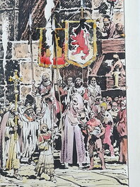 El Cid, 2. Las Cortes de León, plancha 14 (detalle) El Cid, 2. Las Cortes de León, plancha 14 (detalle)