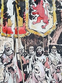 El Cid, 2. Las Cortes de León, plancha 14 (detalle) El Cid, 2. Las Cortes de León, plancha 14 (detalle)