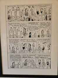 Pom - Pom, Piet Pienter en Bert Bibber. Originele plaat uit ' Warwinkel in de War ' - Comic Strip