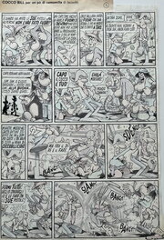 Benito Jacovitti - Coco Bill - Per un po di camomilla - Planche originale