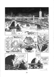 Kokor - Alain Kokor - L'ours est un écrivain comme les autres p. 37 - Planche originale
