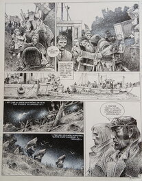 Enki Bilal - Le vaisseau de pierre - Planche originale
