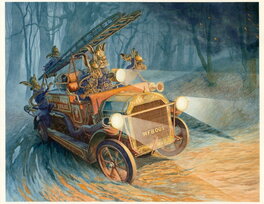 Christopher Dunn - Fire !! - Original Illustration