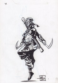 Hub - Hub - Dessin Original OKKO Ninja - Illustration originale