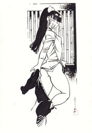 Michetz - Kogaratsu Geisha NB - Original Illustration
