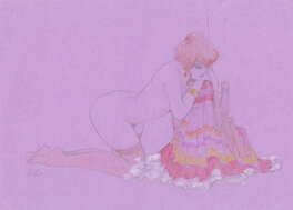 Leone Frollo - Nu - Illustration originale