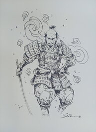 Julien Motteler - Motteler - Samourai - Illustration originale