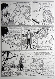 François Ravard - » Nestor Burma dans l’île » – Planche originale- Page n° 50 – François Ravard - Planche originale