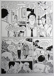 François Ravard - » Nestor Burma dans l’île » – Planche originale- Page n° 76 – François Ravard - Planche originale