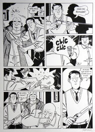 François Ravard - » Nestor Burma dans l’île » – Planche originale- Page n° 78 – François Ravard - Planche originale