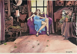 Davide Garota - Velvet purple - Illustration originale