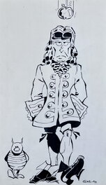 Gotlib - 1960's - Newton et Coccinelle - Illustration originale