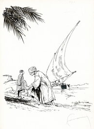 Hermann - Felouk - Planche originale